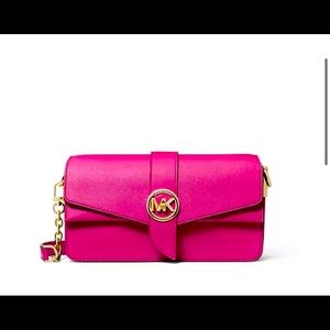 Michael Kors Greenwich convertible leather shoulder bag- brand new!!